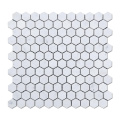 Italian Bianco Carrara Marble Mosaic Stone Carrara Marble Hexagon Tile